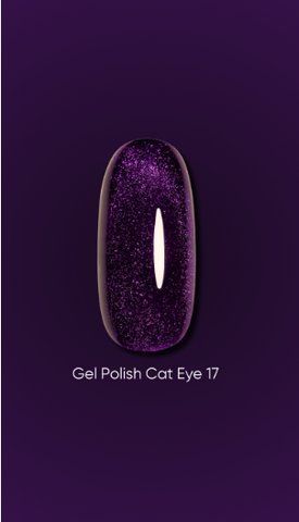 Dark Gel polish Cat Eye 17, 6ml 18322 фото