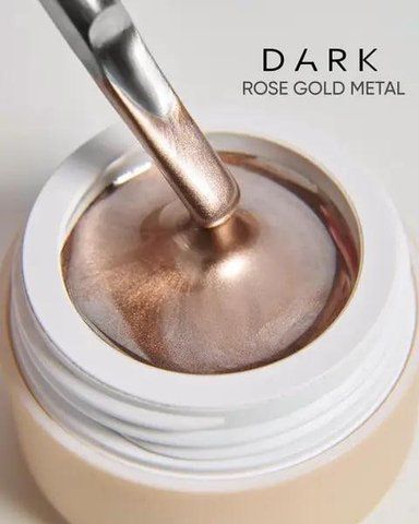 DARK Rose Gold metal gel paint, 5ml 16405 фото