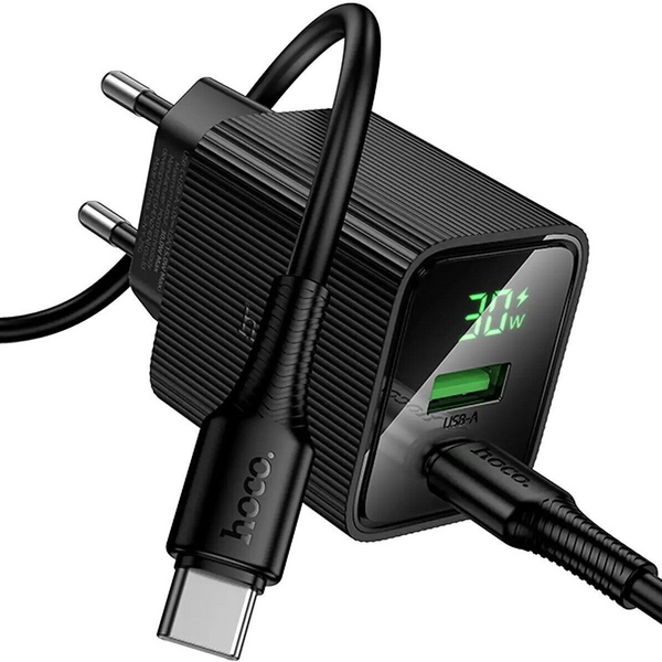 Блок питания HOCO CS84A Excellent PD30W+QC3.0 1*USB+1*Type-C 22821 фото